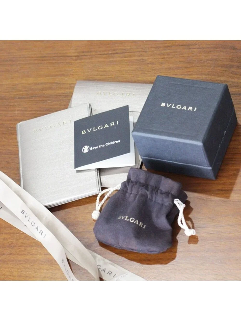 Bvlgari Save the Children Ring Box and Paper